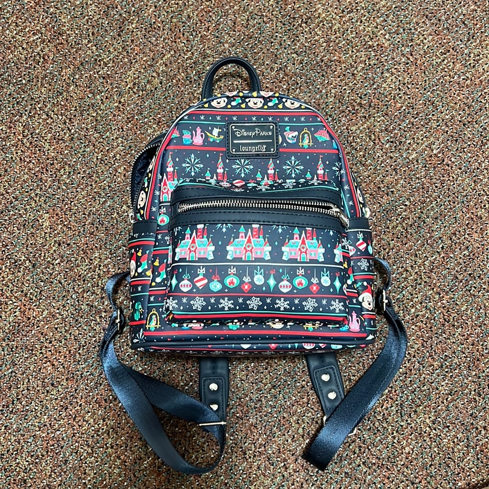 Limited edition Disney Parks Christmas Loungefly Backpack
